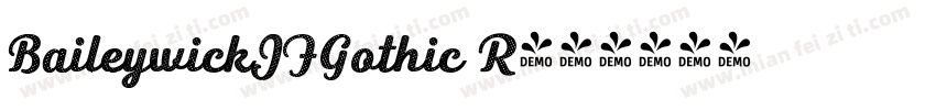 BaileywickJFGothic R字体转换